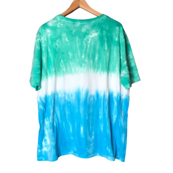 Chubbies Tie Dye Short Sleeve Tee Green Blue Cotton T-Shirt Men’s 2XL - Picture 6 of 9